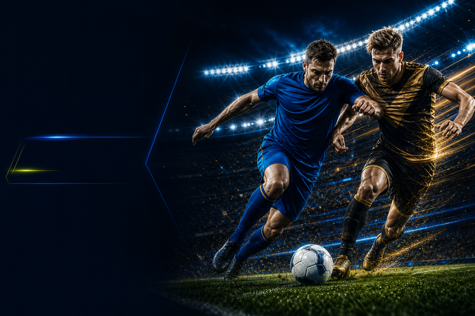 ภาพกีฬา XGOAL808 ในสนามสีน้ำเงินทอง